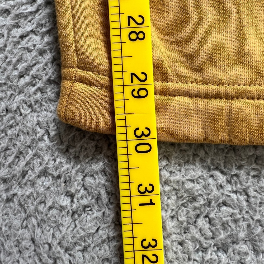 Timberland Sweatpants Men's L Mustard Yellow Boot Company Graphic Logo Ankle Zip - Picture 12 of 14